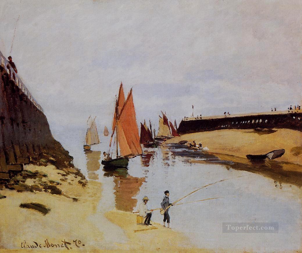 Entrance to the Port of Trouville Claude Monet Oil Paintings